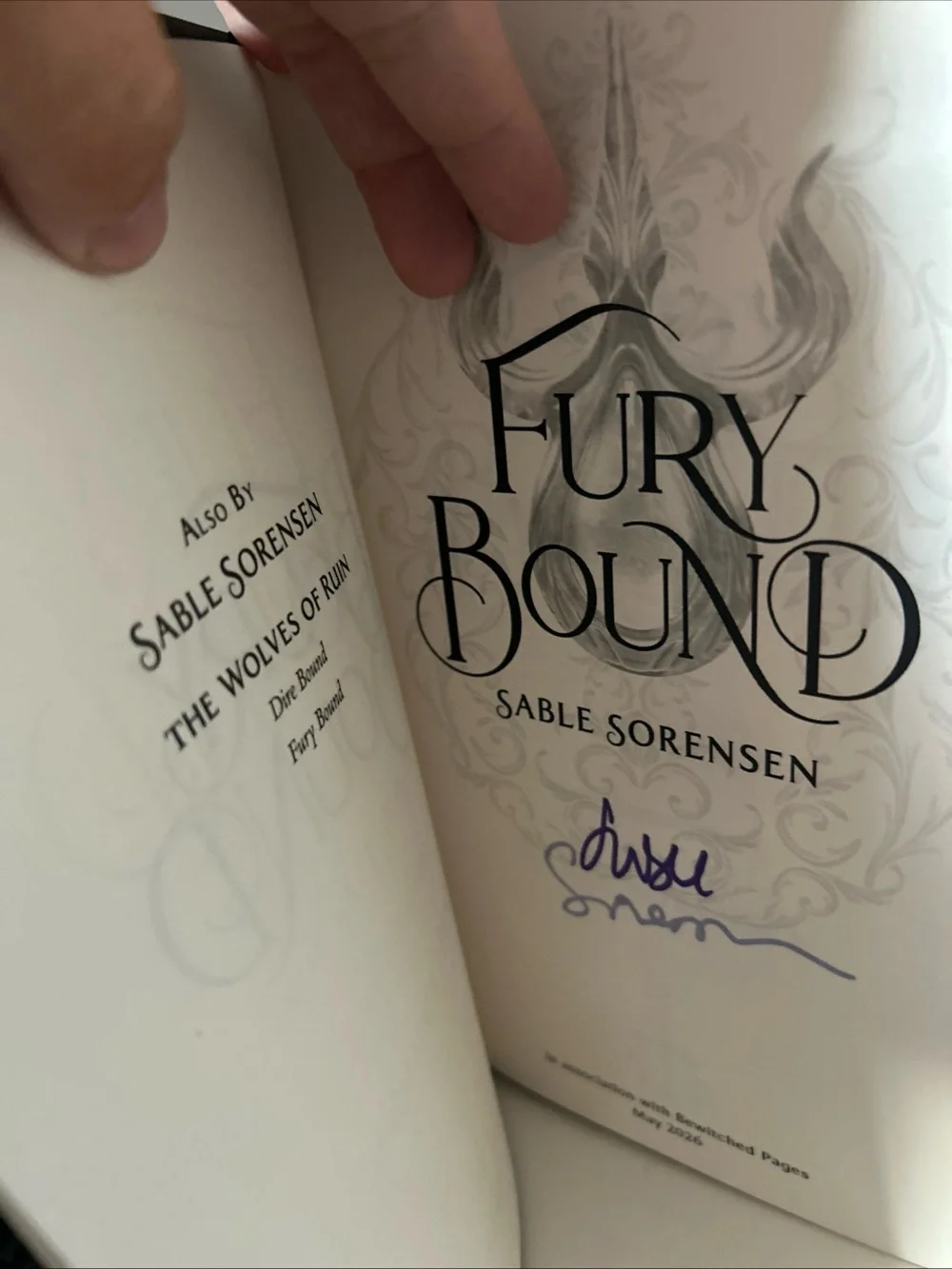 Fury Bound  Dire Bound Bewitched pages Hardcover Book set limited edition